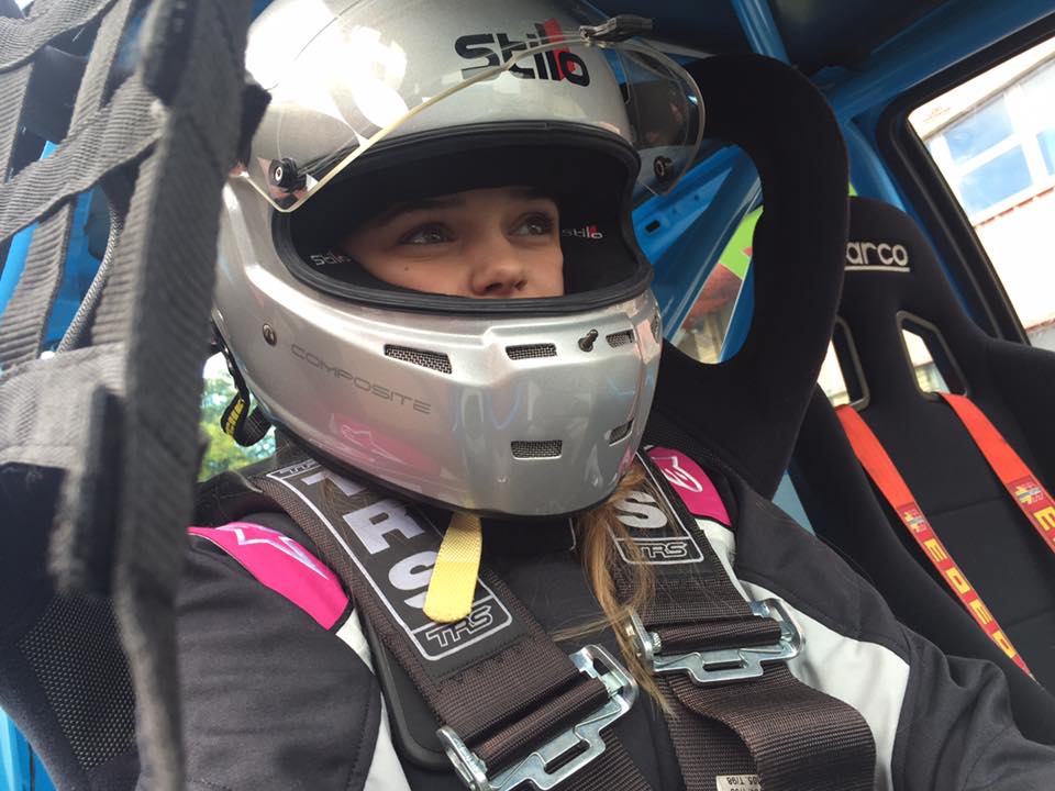 Charlotte Birch JSCC racer with SVG Motor Sport
