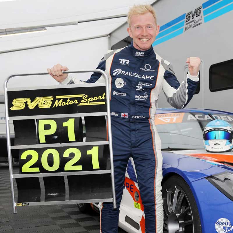 Toby Trice Ginetta Champion with SVG Motorsport